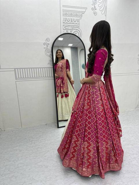 Launching wedding Special Pc 560 jecard silk Lehenga choli wholesale business